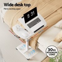 Artiss Laptop Desk Table Fan Cooling White 60CM thumbnail
