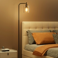 Artiss Floor Lamp Light Stand Modern Home Living Room Office Reading Glass Shade Black thumbnail