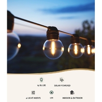 17m Solar Festoon Lights Outdoor LED String Light Christmas Wedding Decor 2 Pack thumbnail