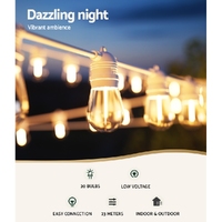 23M LED Festoon Light Outdoor String Light Christmas Wedding Party Decorations thumbnail