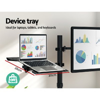 Artiss Monitor Arm Desk Mount Laptop Tray thumbnail