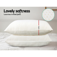 Giselle Bedding Memory Foam Pillow 19cm Thick Twin Pack thumbnail