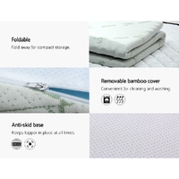 Giselle Bedding Memory Foam Mattress Topper 7-Zone 8cm Double thumbnail