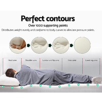 Giselle Bedding Memory Foam Mattress Topper 8cm Double thumbnail