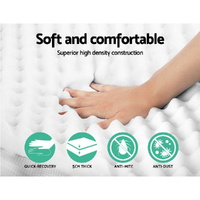 Giselle Bedding Memory Foam Mattress Topper Egg Crate 5cm Single thumbnail