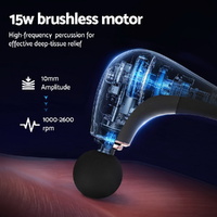 Everfit Massage Gun U-shaped Extended Handle Percussion Massager 4 Heads thumbnail