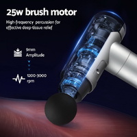 Everfit Massage Gun 30 Speed 6 Heads Vibration Muscle Massager Chargeable Black thumbnail