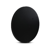 Embellir Wall Mirror Makeup 60cm Home Decor Framed Mirrors Bathroom Round Black thumbnail