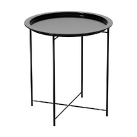 Gardeon Coffee Side Table Steel Outdoor Furniture Indoor Desk Patio Garden thumbnail