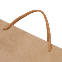 50pcs Bulk Kraft Paper Bags Pack Brown Shopping Retail Gift Bags Reusable Brown thumbnail