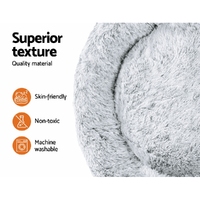 i.Pet Pet Bed Dog Cat 110cm Calming Extra Large Soft Plush Light Charcoal thumbnail