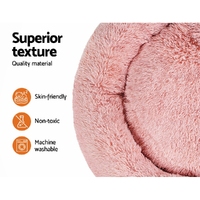 i.Pet Pet Bed Dog Cat 110cm Calming Extra Large Soft Plush Pink thumbnail