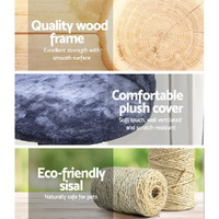 i.Pet Cat Tree 100cm Scratching Post Scratcher Tower Wood Condo House Trees Bed thumbnail