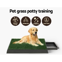 i.Pet Pet Training Pad Dog Potty Toilet Large Loo Portable With Tray Grass Mat thumbnail