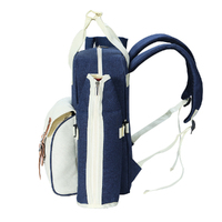 Alfresco 4 Person Picnic Basket Set Backpack Bag Insulated Blue thumbnail