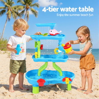 Keezi Kids Sand and Water Table 4-Tier Waterfall Sandpit Toys Beach Shovel thumbnail