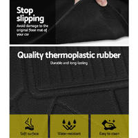 Weisshorn Car Rubber Floor Mats Front And Rear Compatible For Toyota RAV4 2019-2022 thumbnail