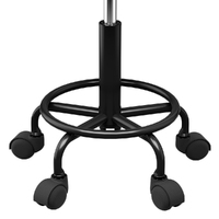 Artiss Salon Stool Square Swivel Chair Black thumbnail