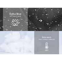 Weisshorn Sleeping Bag Single Thermal Camping Hiking Tent Black  -20°C thumbnail