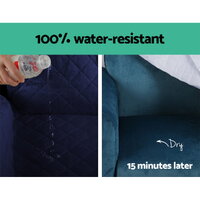 Artiss Sofa Cover Couch Covers 4 Seater 100% Water Resistant Navy thumbnail