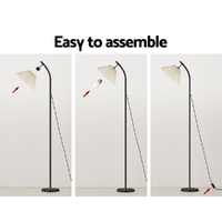 Artiss Floor Lamp LED Light Stand Modern Home Living Room Office Reading White thumbnail