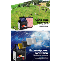 Giantz Fence Energiser 5KM Solar Powered Electric 500M Poly Rope thumbnail