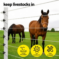 Giantz Electric Fence Insulators 200pcs Pinlock Black thumbnail
