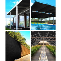 Instahut 50% Shade Cloth 1.83x20m Shade Cloth Sail Heavy Duty Shadecloth Garden Mesh Roll BK thumbnail
