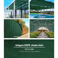 Instahut 50% Shade Cloth 3.66x10m Shade Cloth Sail Heavy Duty Shadecloth Garden Mesh Roll Green thumbnail