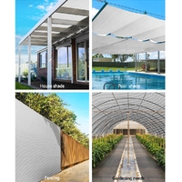 Instahut 50% Shade Cloth 3.66x10m Shadecloth Wide Heavy Duty White thumbnail