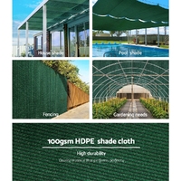Instahut 50% Shade Cloth 3.66x20m Shade Cloth Sail Heavy Duty Shadecloth Garden Mesh Roll GR thumbnail