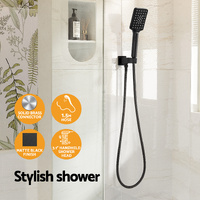 Handheld Shower Head Holder 3.1'' High Pressure Black thumbnail