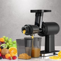 Devanti Cold Press Slow Juicer Fruit Juice Extractor 160W Black thumbnail