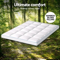 Giselle Bedding Mattress Topper Pillowtop Bamboo 10cm Double thumbnail