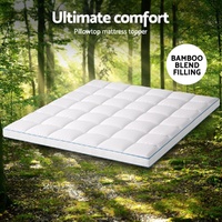 Giselle Bedding Mattress Topper Pillowtop Bamboo 10cm King thumbnail