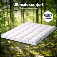 Giselle Bedding Mattress Topper Pillowtop Bamboo 10cm Queen thumbnail
