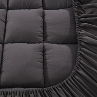 Giselle Bedding Mattress Topper Pillowtop Bamboo Charcoal Queen thumbnail