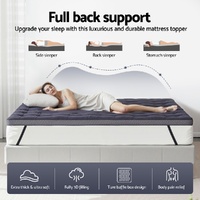 Giselle 5cm Mattress Topper Pillowtop toppers Bamboo Charcoal King thumbnail