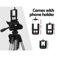 Weifeng Professional Camera Tripod Stand Mount DSLR Travel Adjustable 55-145cm thumbnail