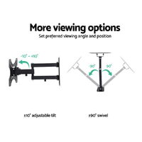 Artiss TV Wall Mount Bracket for 17"-42" LED LCD TVs Full Motion Strong Arms thumbnail