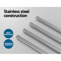 Towel Rail Rack Holder 4 Bars Wall Mounted Stainless Steel Swivel Hanging Hook thumbnail