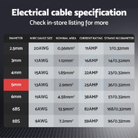Giantz 5MM 30M Twin Core Wire Electrical Cable Extension Car 450V 2 Sheath thumbnail