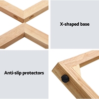 Artiss Coffee Table Round Side Tables Nightstand Bedside Furniture Wooden Beige thumbnail