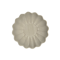 Set of 2 Scalloped Terracotta Bowls | White Glaze Finish | Decorative & Serving Bowls thumbnail