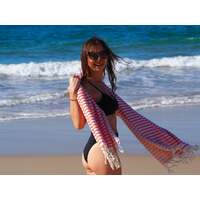 PORTSEA TURKISH COTTON TOWEL - CORAL thumbnail
