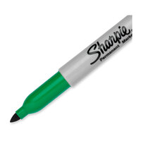 SHARPIE Permanent Marker Fine Point Green UPC Box of 12 thumbnail