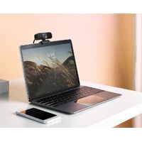 RAPOO C260 Webcam FHD 1080P/HD720P, USB 2.0 Compatible Win7/8/10, Mac OS X 10.6 or above, Chrome OS and Android V5.0 or above - Ideal for TEAMS, Zoom thumbnail