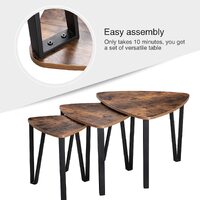 Vintage Nesting Coffee Table Set of 3 thumbnail