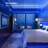 12M LED Strip Lights Rope Light for Bedroom and Home (5050 Lights Strip App with Remote Control) thumbnail