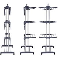 3 Tier Foldable Clothes Drying Rack for Laundry Dryer with Hanger Stand Rail Indoor thumbnail